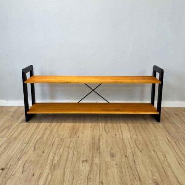 Imagem de Rack TV de Madeira Pinus Linea Carvalho e Preto - ArtFactory Design