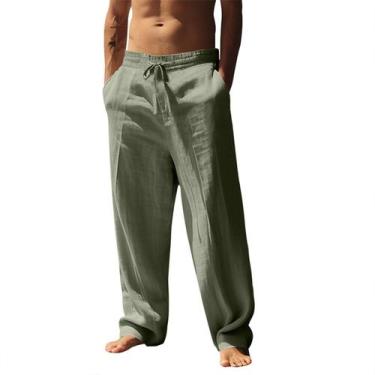 Imagem de Calça esportiva masculina domirica de secagem rápida com cintura elást