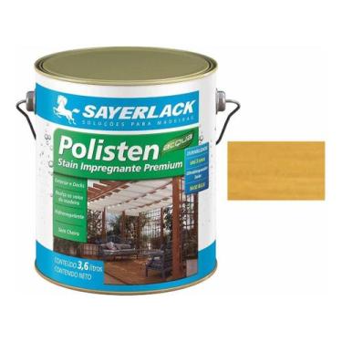 Imagem de Stain Polisten Sayerlack Base Água Acqua 3,6l Natural