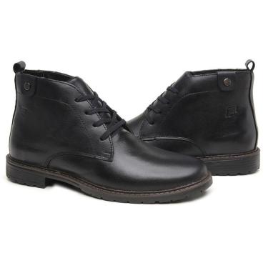 Imagem de Bota Coturno Masculina Em Couro Nobre Super Macia e Resistente 2500-Masculino