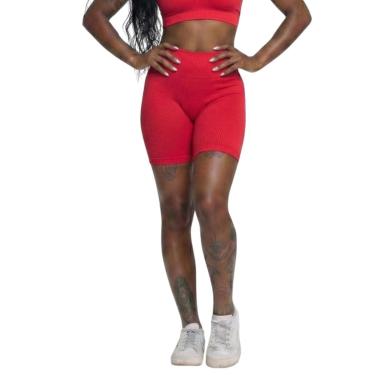 Imagem de Bermudinha Fitness Suplex Vekyo Roupa Para Academia Treino Moda Feminina Musculação-Fem...