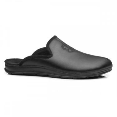 Imagem de Pantufa Pegada 166001-04 Chinelo de Lã Masculino, Preto, 38