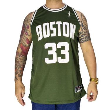 Imagem de Regata Basquete M10 Classic Boston 33 Hex-Dry Verde Cor:VerdeTamanho:G