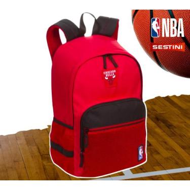 Imagem de Mochila Oficial NBA Sestini Chicago Bulls Original Grande