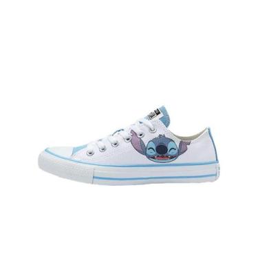 Imagem de Tenis All Star Converse Stitch Chuck Taylor, Branco, Azul, 36