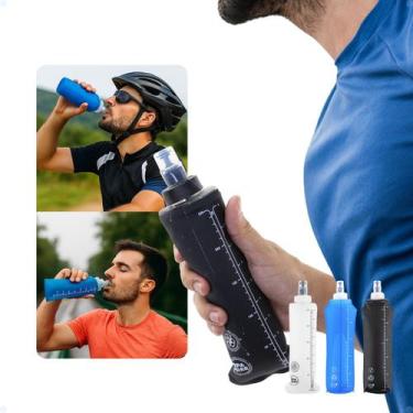 Imagem de Garrafa Corrida 250ml Mole Dobrável Silicone Squeeze De Água - Hxt, Pr