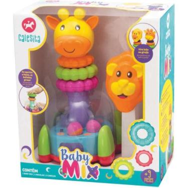Imagem de Brinquedo Educativo Baby Mix Leão E Girafa - Calesita 863