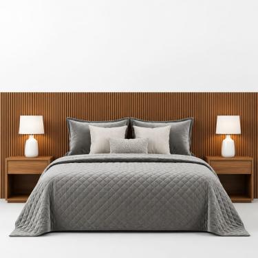 Imagem de Cabeceira Modular Painel Ripado MDF 15mm Cama Casal Queen
