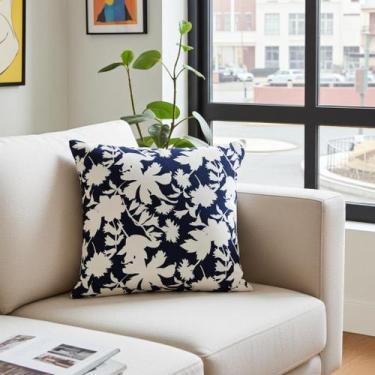 Imagem de Capas para Almofadas 55x55 Tecido Algodão Estampa Floral - Nallu Decor