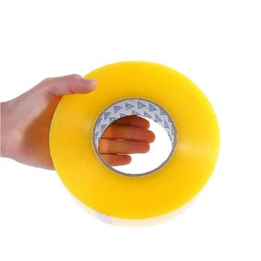 Imagem de Kit 10 Fitas transparentes caixa de embalagem adesiva envio vedação pe