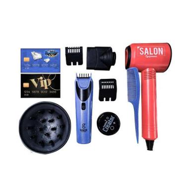 Imagem de Kit Infantil Brinquedo Barbeiro Com Máquina E Pente Dm Toys