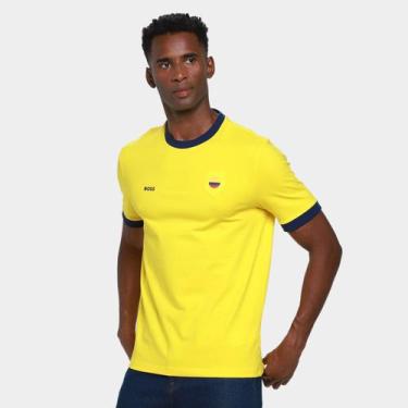 Imagem de Camiseta Hugo Boss Colombia Masculina, Amarelo, M
