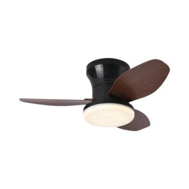 Imagem de Ventiladores De Teto Modernos Minimalistas Nórdicos Com Luzes Para Qua