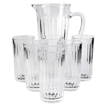 Imagem de Conjunto Jarra 1L + 6 Copos 320ml Essential Mark Blank
