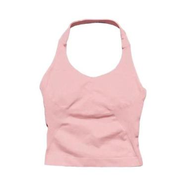 Imagem de Top De Yoga Feminino De Secagem Rápida E Alta Elasticidade, Sem Costur