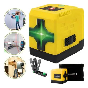 Imagem de Nível a Laser Verde 2 Linhas Profissional BOM6209 20m - BOMVINK
