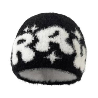 Imagem de Gorros Unissex Y2K Mea Culpa, Moda Em Lã, Toucas Kpop, Acessórios Para