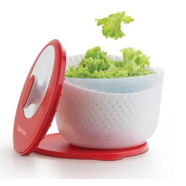 Imagem de Tupperware Centrífuga Plus Secadora de Salada - 3,6 Litros - Vermelha