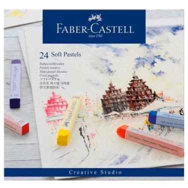 Imagem de Giz Pastel Seco Longo Creative Studio 24 Cores - Faber Castell - Faber