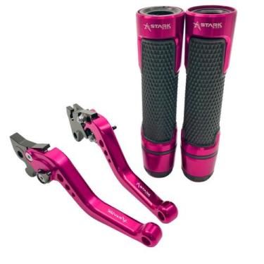 Imagem de Kit Manete Manopla Moto Yamaha Lander 250 X Factor 125 Ybr - Stark Rac