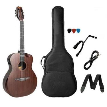 Imagem de Kit Violão Nylon Elétrico Tagima Kentucky Gran Reserva