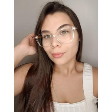 Imagem de Armação Óculos de Grau Feminina Gatinho Tutta Transparente-Feminino