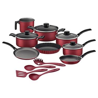 Imagem de Kit para Cozinhar 12 Peças Turim Vermelho Tramontina - Panelas, Assadeiras e Utensílios