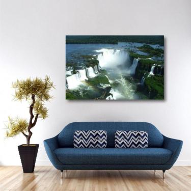 Imagem de Quadro decorativo Paisagem Cataratas do Iguaçu - Tela em Tec