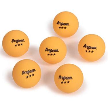 Imagem de Bolas de Tênis de Mesa Penn 6 Unidades 40 mm Laranja PING Pong 3 Estrelas Oficial Profissional