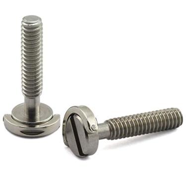 Imagem de Parafusos de fixação de aço inoxidável HJ Garden 2 pçs para placa QR monopé tripé da câmera, eixo D de liberação rápida da placa de montagem, 1/4"-20x30mm