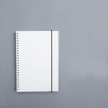 Imagem de A5/80 folhas Caderno de bobina transparente Desenho de estudante B5/160 página Livro de linha horizontal Reunião de negócios Papelaria escolar, linha horizontal A5, 4 peças