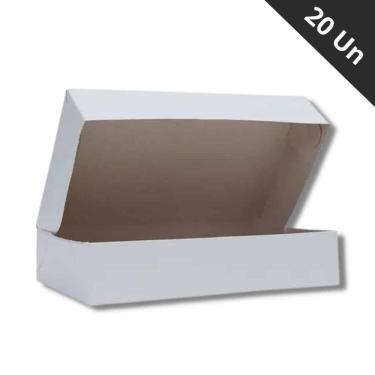 Imagem de Caixa Presente Branca 22X15x5 Cm C/ 20 Unidades