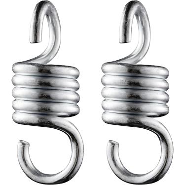 Imagem de WILD MAN 4POLEGADAS de suspensão de mola para cadeira de rede com mola 453 kg varanda para suspensão de suspensão de gancho suporte de teto para saco de boxe, cadeira suspensa, academia, pátio e peças de balanço - 2 pacotes