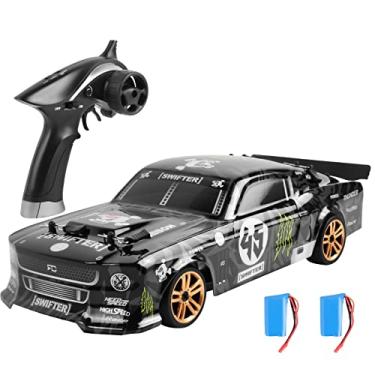 Imagem de Qudai RC Drift Car 1/18 RC Car 2.4GHz 4WD 30km/h Alta Velocidade RC Race Car para Crianças Crianças Meninos Presente RTR 2 Bateria