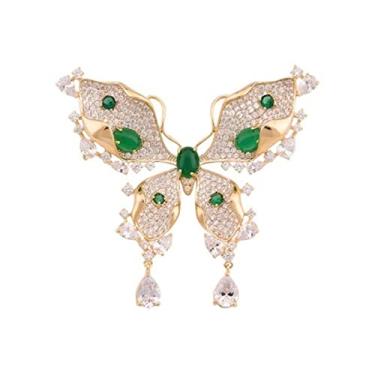 Imagem de KIZQYN Broche feminino bonito e elegante broche de borboleta requintado casaco corpete e terno xale acessórios luxo e moda acessório de fantasia