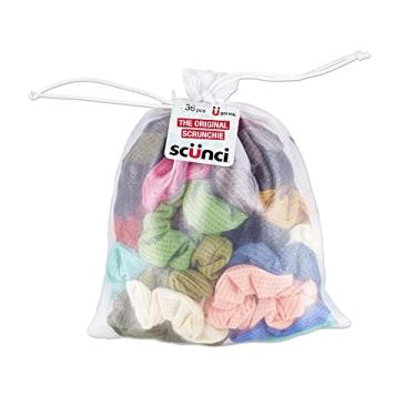 Imagem de Conair Elástico De Cabelo Scrunchie De Malha ''The Original'' Super Confortáveis 36 Unidades Sortidas