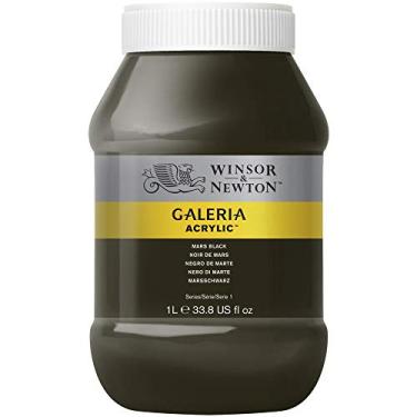 Imagem de Winsor & Newton Tinta Acrílica Galeria W&N 1 Litro 386 Mars Black