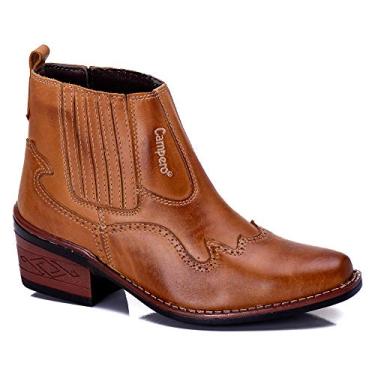 Imagem de Botina Texana Country Masculina Legitimo Couro Bovino tipo latego 041 (39, 041whisky)
