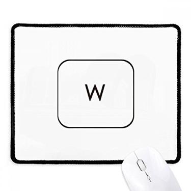 Imagem de Teclado Símbolo W Mousepad Borda Costurada Tapete Borracha Gaming Pad