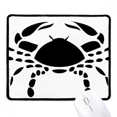 Imagem de Tapete de borracha para jogos Constellation Cancer Zodíaco Sign Mousepad com borda costurada