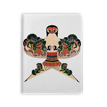 Imagem de Caderno com estampa de cultura chinesa tradicional de pipa, capa de goma