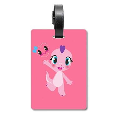 Imagem de Dinosaur Kingdom Love You Mala Etiqueta para Bagagem Cartão de Bagagem Etiqueta Scutcheon