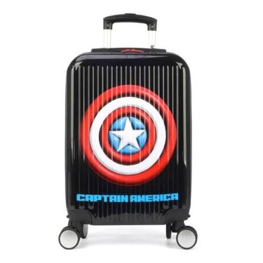 Imagem de Mala Viagem Bordo Escolar Capitão América