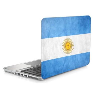 Imagem de Skin Adesivo Protetor Para Notebook 15" Wide Bandeira Argentina D1 - S