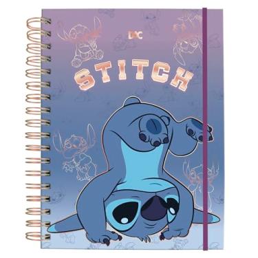 Imagem de DAC - Caderno Smart Universitário com 80 folhas Reposicionáveis (90g) Stitch - Fechamento em Elástico