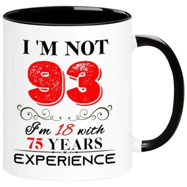 Imagem de 1931 Caneca de aniversário de 93 anos para mulheres e homens, presentes de aniversário de 93 anos para mãe, pai, avó, avô, esposa, marido, tio, tia, irmã, melhores amigos, colegas de trabalho, ela,