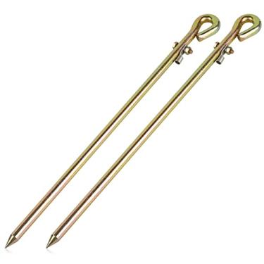 Imagem de MOKIKUBA - Haste de aterramento portátil - Pino de aterramento com terminal de fio de aterramento | Ótimo para cercas elétricas, antenas, pratos de satélite, pino de aterramento, estaca de amarração