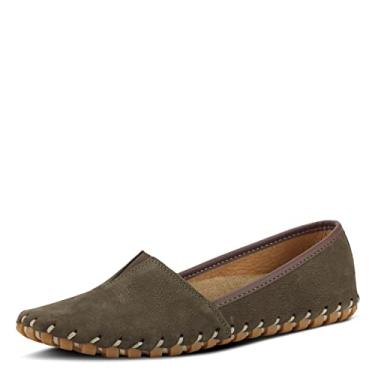 Imagem de Tênis feminino sem cadarço Spring Step Kathaleta, Dark Olive Suede, 9