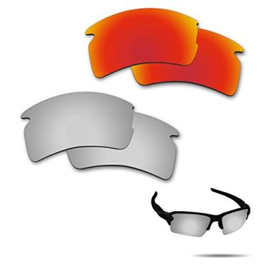 Imagem de Fiskr Lentes de reposição anti-água salgada para óculos de sol Oakley Flak 2.0 XL