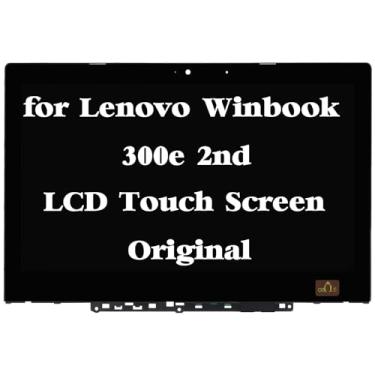 Imagem de Tela de substituição original para Lenovo Winbook 300e 2ª geração 81M9 LCD Touch Screen Digitalizador Assembléia com moldura bisel 5D10T45069 29.5 cm HD 1366x768 (não funciona para Winbook 300e 1ª